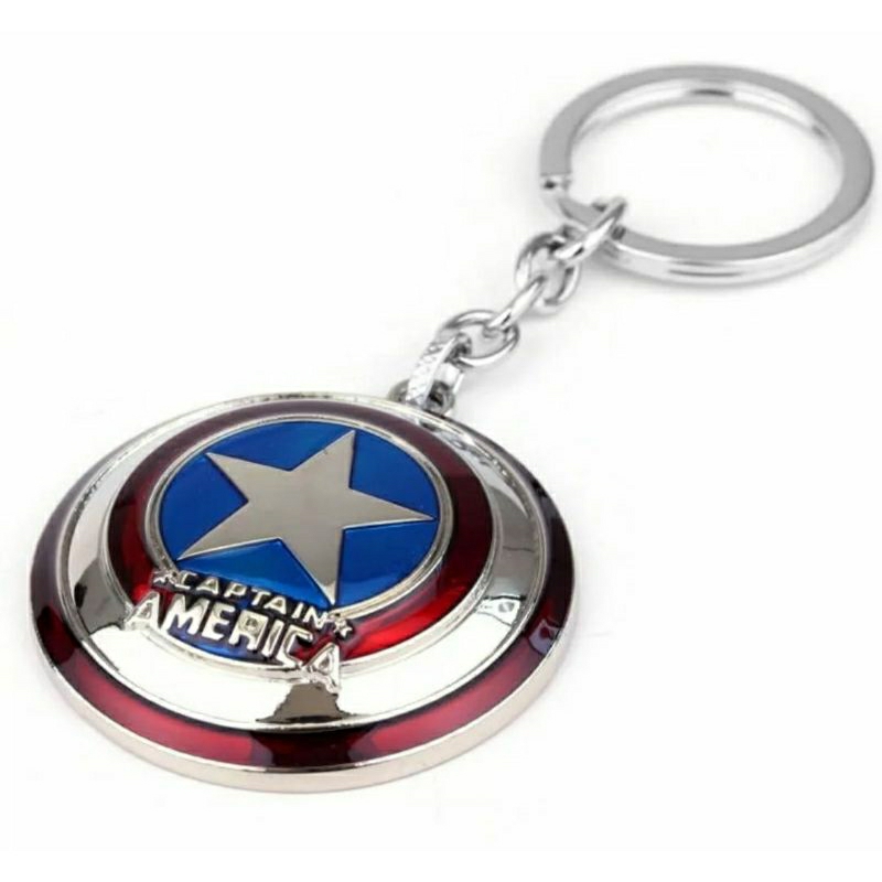 Chaveiros Marvel - Escudo Capitão America, Rocket Raccoon, Groot.
