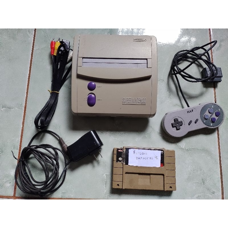 Super Nintendo Vídeo Game Jogo Controle Fonte Cabo Av Snes