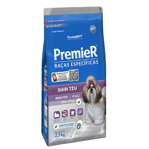 PROMOÇÃO: Ração Premier Raças Específicas Shih Tzu Adultos sabor Frango 2,5kg