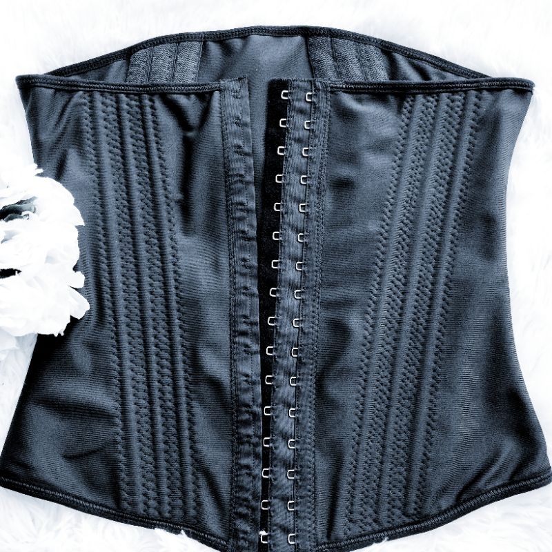 Faixa Modeladora Alta Compressão | Forrada e Reforçada | 12 Barbatanas | Não Enrola | Até 54 em Oferta na Shopee