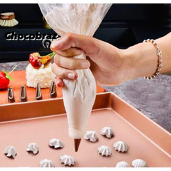 100~500 Saco Manga de Confeitar 18x28 PRIME CHEF Para Bico Confeiteiro Cozinhas (CHOCO)