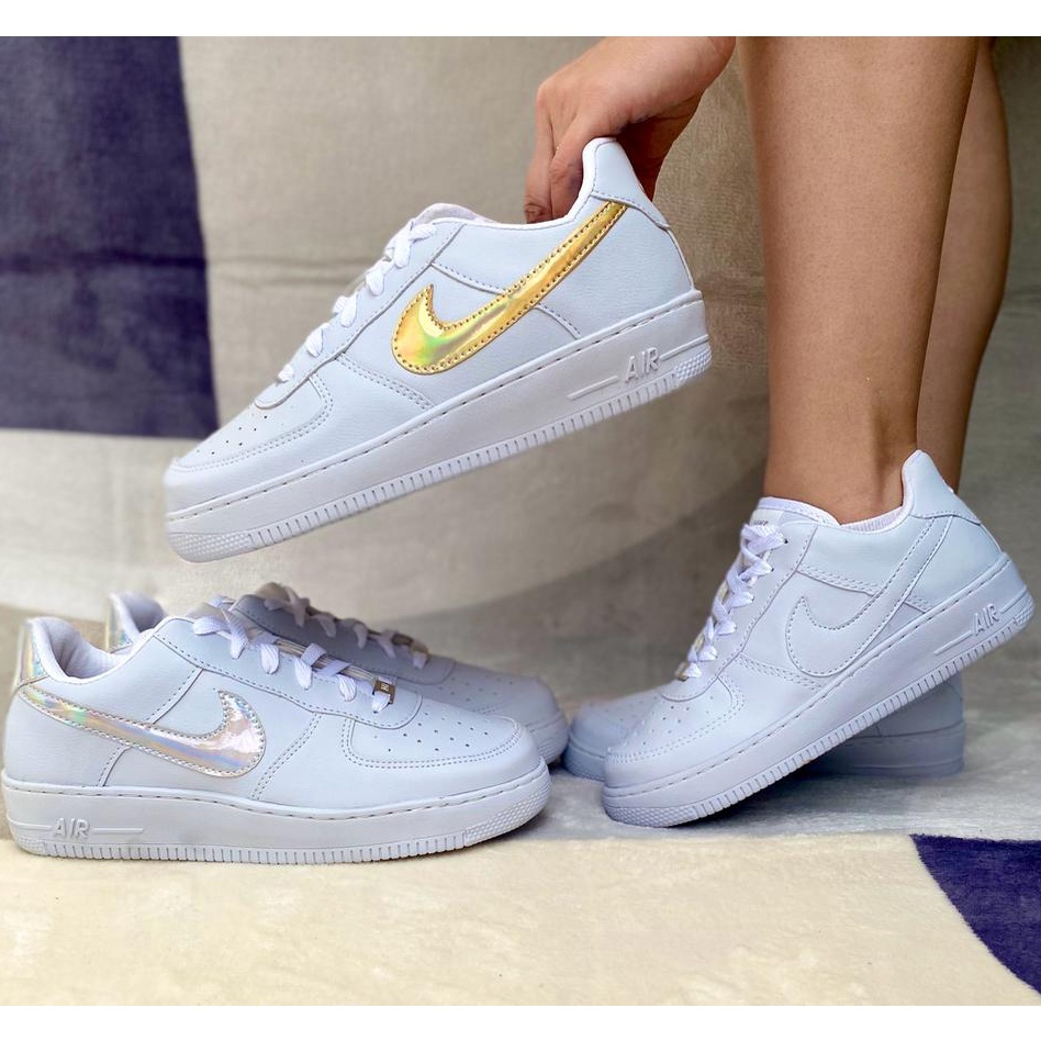 TÊNIS NIKE AIR FORCE F1 LV8 BRANCO/PRETO