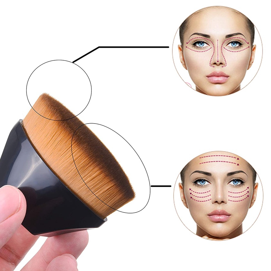 KIT 3 Pincel De Maquiagem Pincel De Base Mágica Corretivo Feminino Maquilhagem