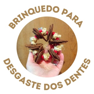 Brinquedo círculo com nozinhos para desgaste dos dentes de roedores e lagomorfos em Oferta na Shopee