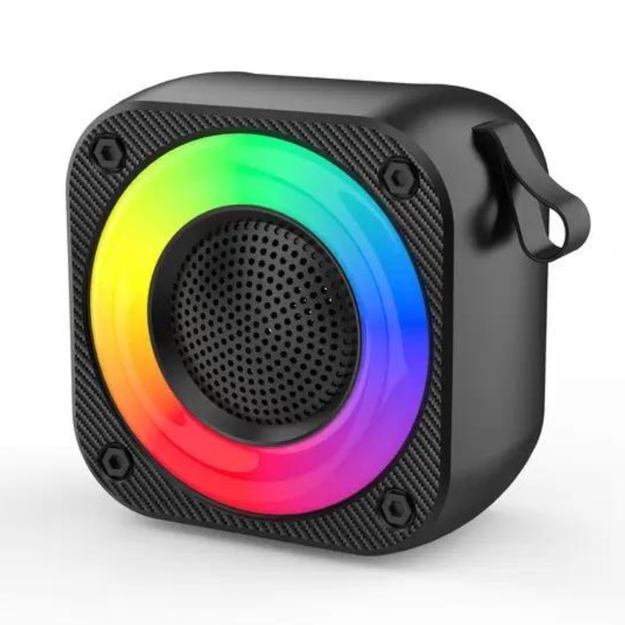 Caixa de Som Portátil Bluetooth LED Super Bass Potente 5w Sem Fio Iluminação Led Com Bateria RGB