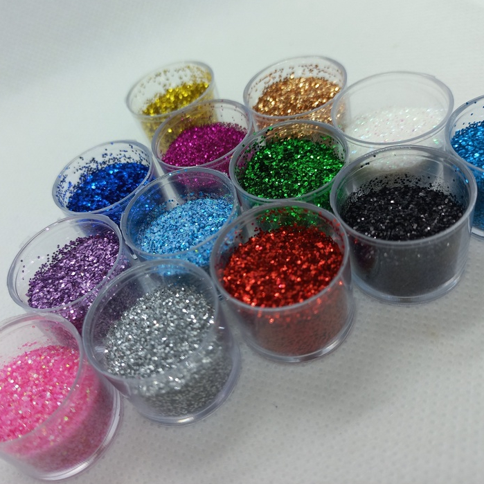 kit 12 Potinhos De Glitter Extra Fino + Brilho / Varias em Oferta na Shopee