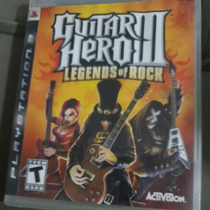 Guitar hero 3 Ps3 Midia fisica Original Seminova Funcionando e Testada 100% perfeita encarte Original
Envio Imediato Pra todo Brasil....
Levando mais de 2 jogos tem Promoção so Perguntar