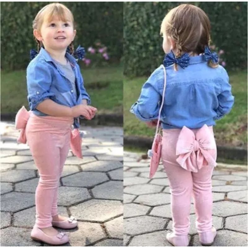 Calça Plush Bebês Menina Tamanho M G P