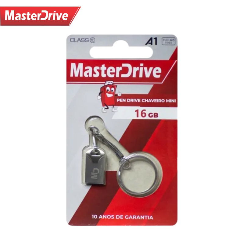 Pen Drive 16 GB Master Drive Atacado Tipo Chaveiro Original