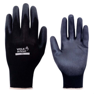 Luva Antiestática PU Tátil Multitato Black Preta Para Eletronicos Nylon Poliamida Poliuretano - CA30916 Volk