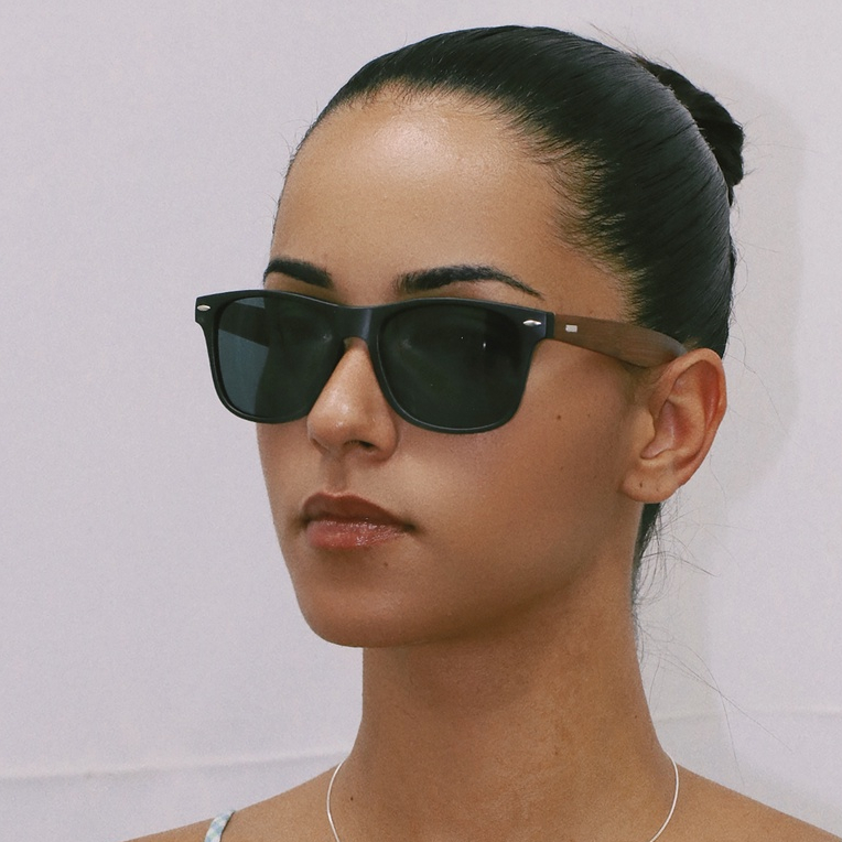 Óculos De Sol De Madeira Moderno Proteçã ouv400 em Oferta na Shopee