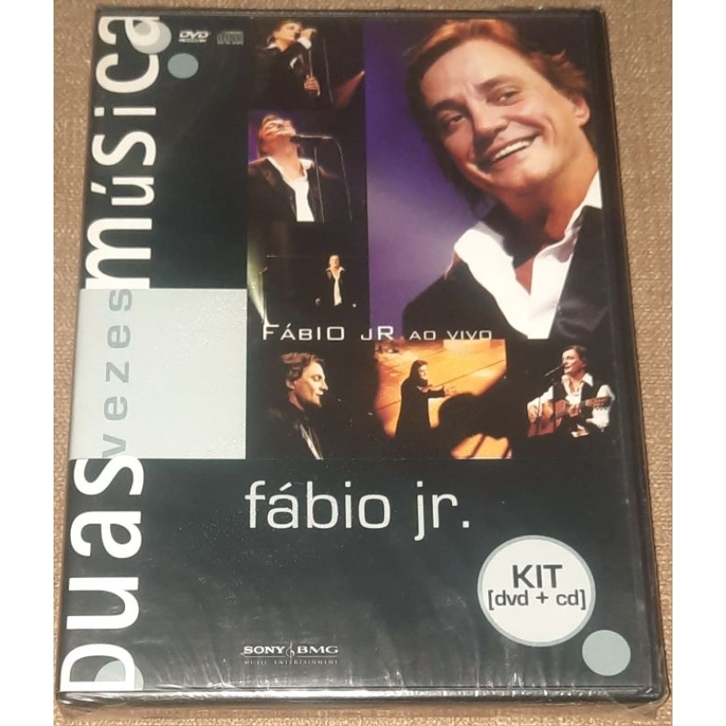 DVD e CD Fábio Jr ao vivo duas vezes musica lacrado 918