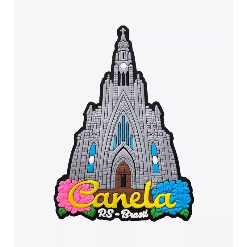 Ímã de geladeira emborrachado - CANELA/ RS