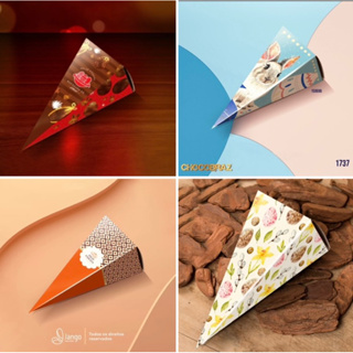 10 Embalagem caixa Cone Páscoa doces 2025 jango em Oferta na Shopee