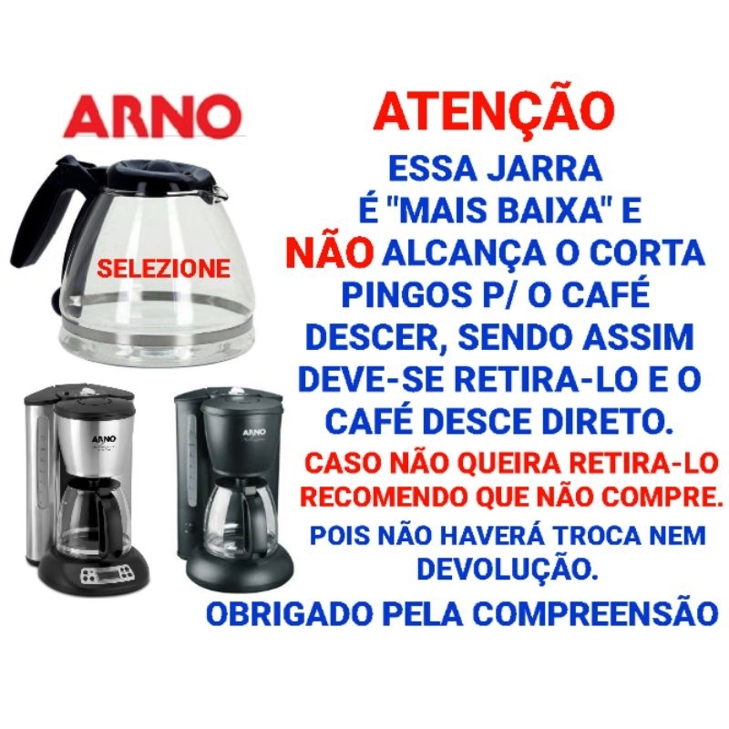 JARRA PARA CAFETEIRA ARNO SELEZIONE CAFS - 24 XÍCARAS -  (COMPATÍVEL)