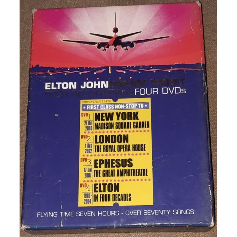 Box elton john dream ticket four destinations originais 799