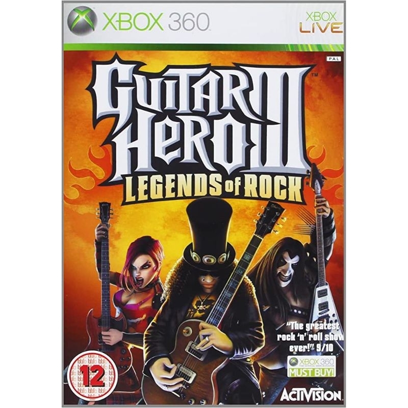 Guitar Hero 3 Legends of Rock Xbox 360 LT 3.0/LTU (Funciona com controle)