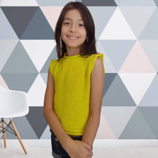 Blusa Regata infantil tricot antialérgico