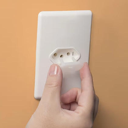 Kit 50 Tampa Protetor De Tomada 2 Pino Segurança Bebê Choque
