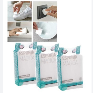 Esponja Multiuso Mágica Limpeza Panelas Inox parede etc...Lyor- Higiene e Eficiência