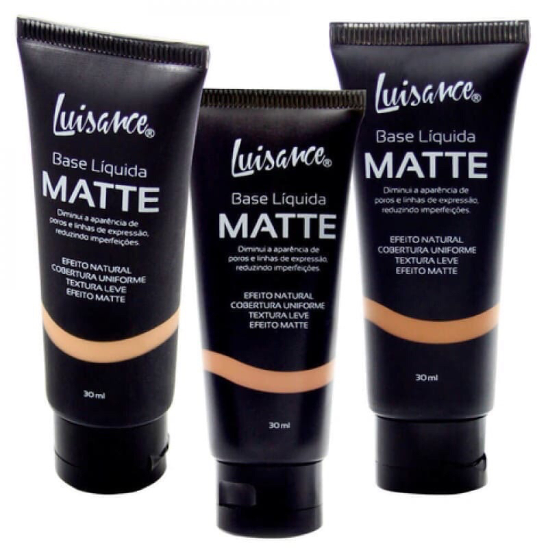 BASE líquida MATTE 30mL Luisance L5001 - efeito natural - cobertura uniforme, textura leve