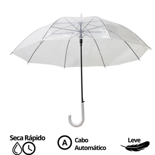 Guarda Chuva Transparente Sombrinha Adulto Premium Resistente em Oferta na Shopee