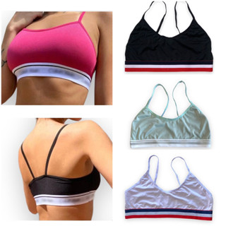 Kit 5 tops top forrado sem bojo academia moda feminina fitness
