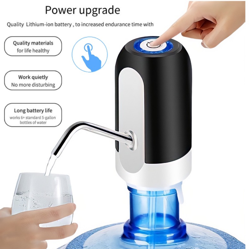 Bebedouro Bomba Elétrica Recarregável Para Garrafão De Água em Oferta na Shopee