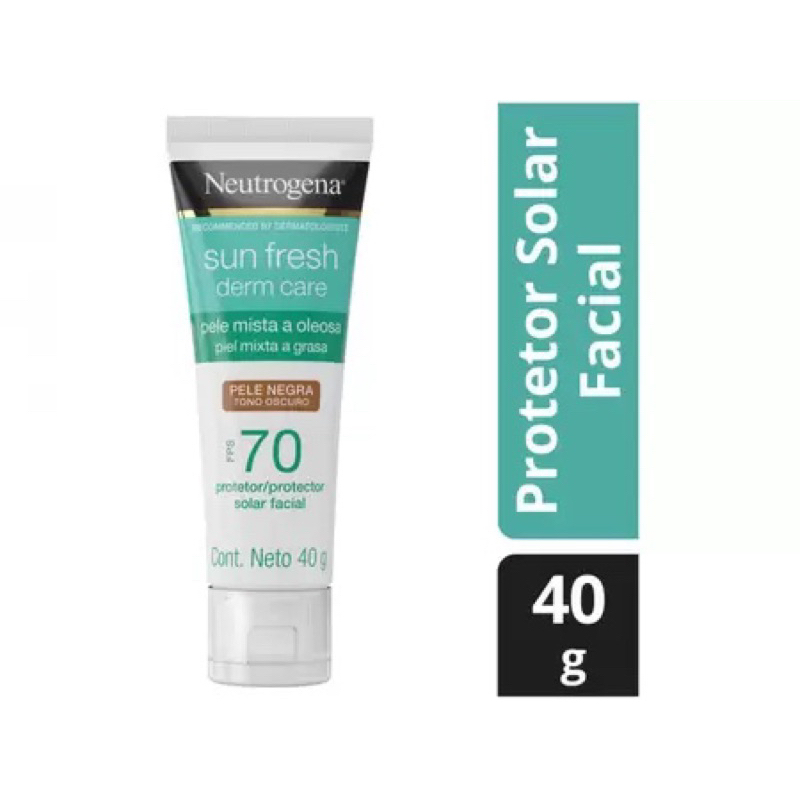 Protetor Solar Facial Neutrogena FPS 70 - Com Cor - Pele Negra