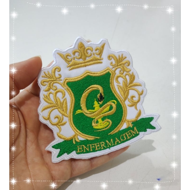 Patch Termocolante Bordado Enfermagem Cobra