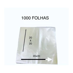 Celofone para embalagem de brownie 1000 - folhas tamanho 20x20