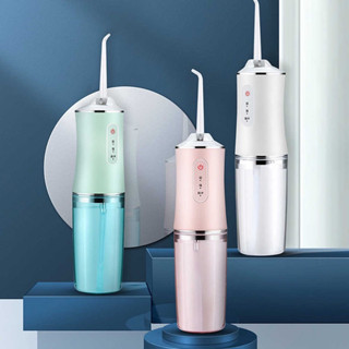 Irrigador Bucal higienizador dos dentes oral USB Recarregável - 3 modos + 4 Bocais Limpador de Dentes - Envio Imediato