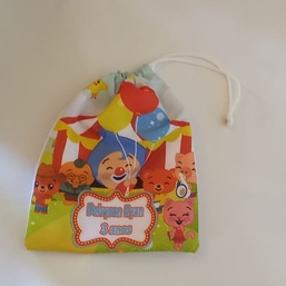 50 SACOLINHA PERSONALIZADA DE TECIDO