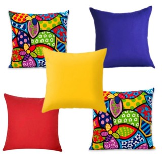 kit 5 Capas de Almofadas 0,45x0,45 cm Decorativa