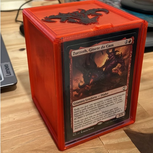 Deckbox comander mtg impressora 3d escorrega o pre o