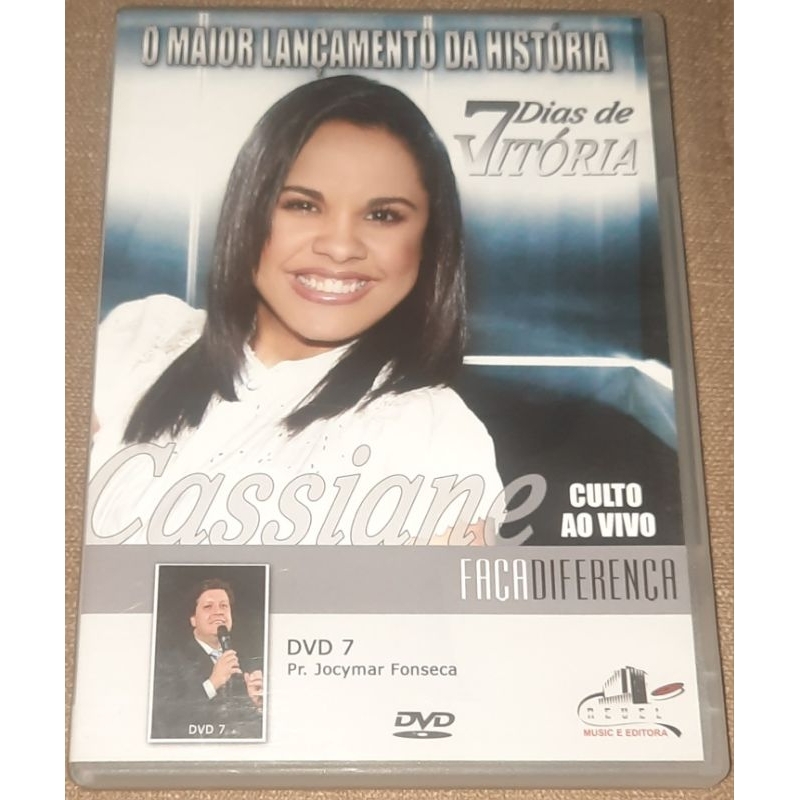 DVD Cassiane Culto ao vivo vol 7 original 915