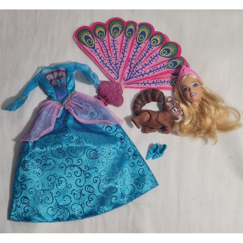 Barbie Boneca Princesa Moda Jaqueta De Pelúcia Terno Vestido