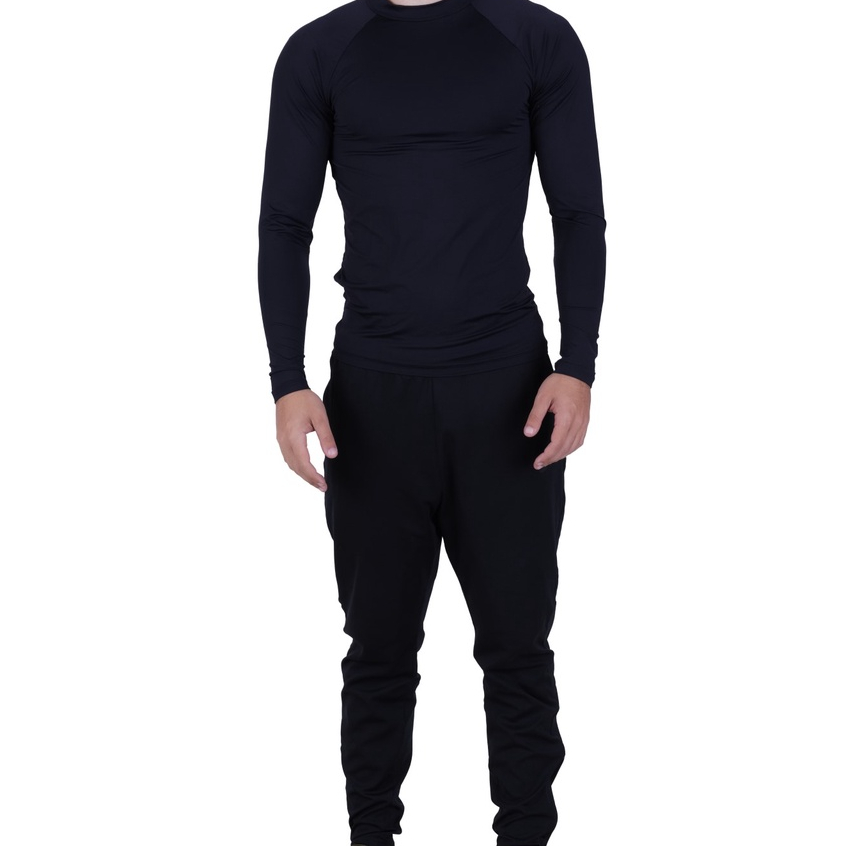 Blusa Fitness Térmica Segunda Pele Inverno de Frio Camisa Proteção Solar UV 50+ Academia Masculina