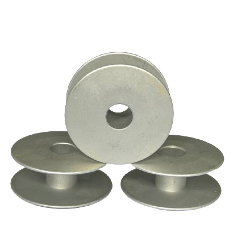 03 Bobina Carretilha Grande Aluminio Abaulada Reta Ind Transporte Duplo Triplo em Oferta na Shopee