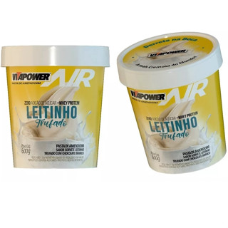 Pasta De Amendoim Vitapower Air Leitinho Trufado Com Whey Protein Sorvete