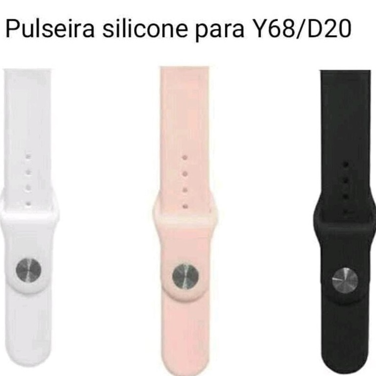 Pulseira D20 Y68  Smartwatch D30 Y78 Pulseira Ajustável Smart Silicone de Encaixe Original