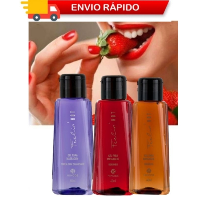 Gel Hot Para Massagem Hinode 60ml - Temos Três Fragrâncias Disponível Escolha a Sua!