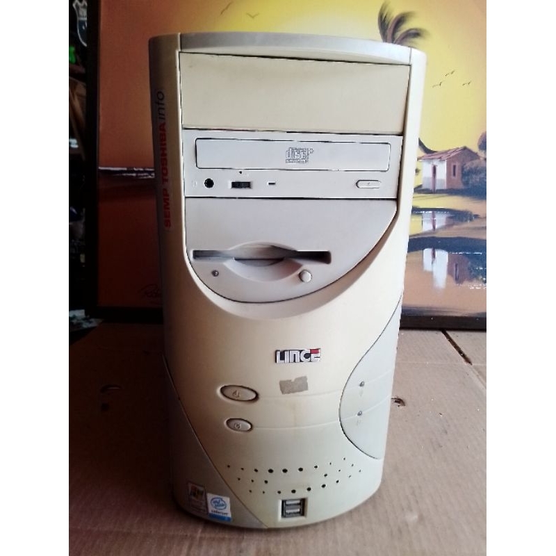 Gabinete PC Lince Branco - Toshiba antigo - Desconto no Preço