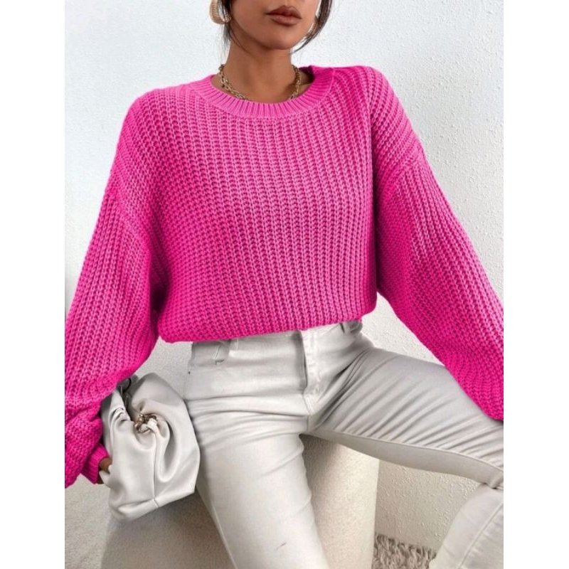 Blusa grosso de malha moda feminina