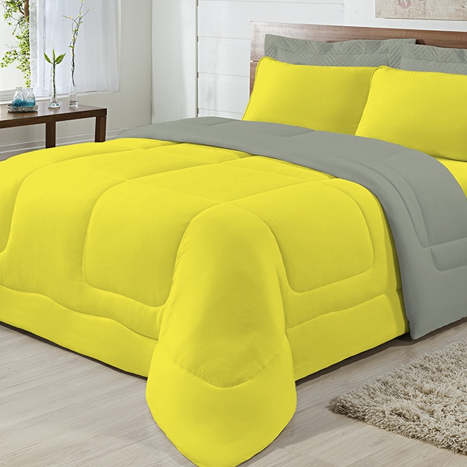 Edredom Casal Queen Malha Antialérgico Dupla Face 100% Algodão