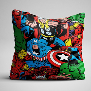 CAPA DE ALMOFADA COLORIDA DE HERÓIS 40X40CM em Oferta na Shopee