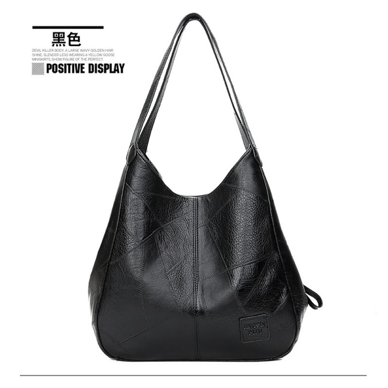 bolsa feminina de ombro médio 3  Compartimentos PU em Oferta na Shopee