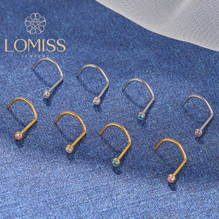 Piercing Nostril Ponto de luz Aço Cirúrgico PVD  Zircônia Lomiss  Piercing em Oferta na Shopee