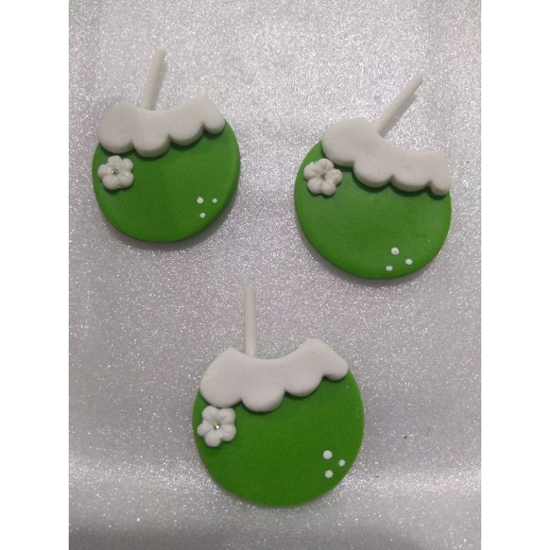 Kit 3 Apliques de coco de Biscuit lembrancinhas K 88