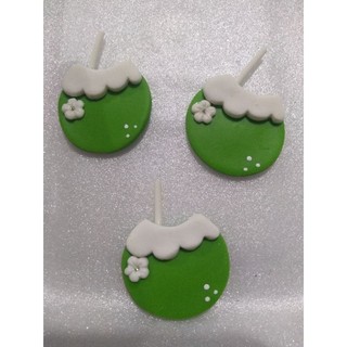 Kit 3 Apliques de coco de Biscuit lembrancinhas K 88